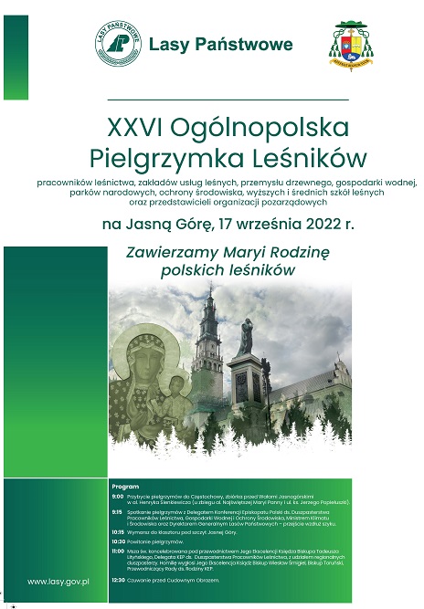 Plakat pielgrzymka Leśników 2022