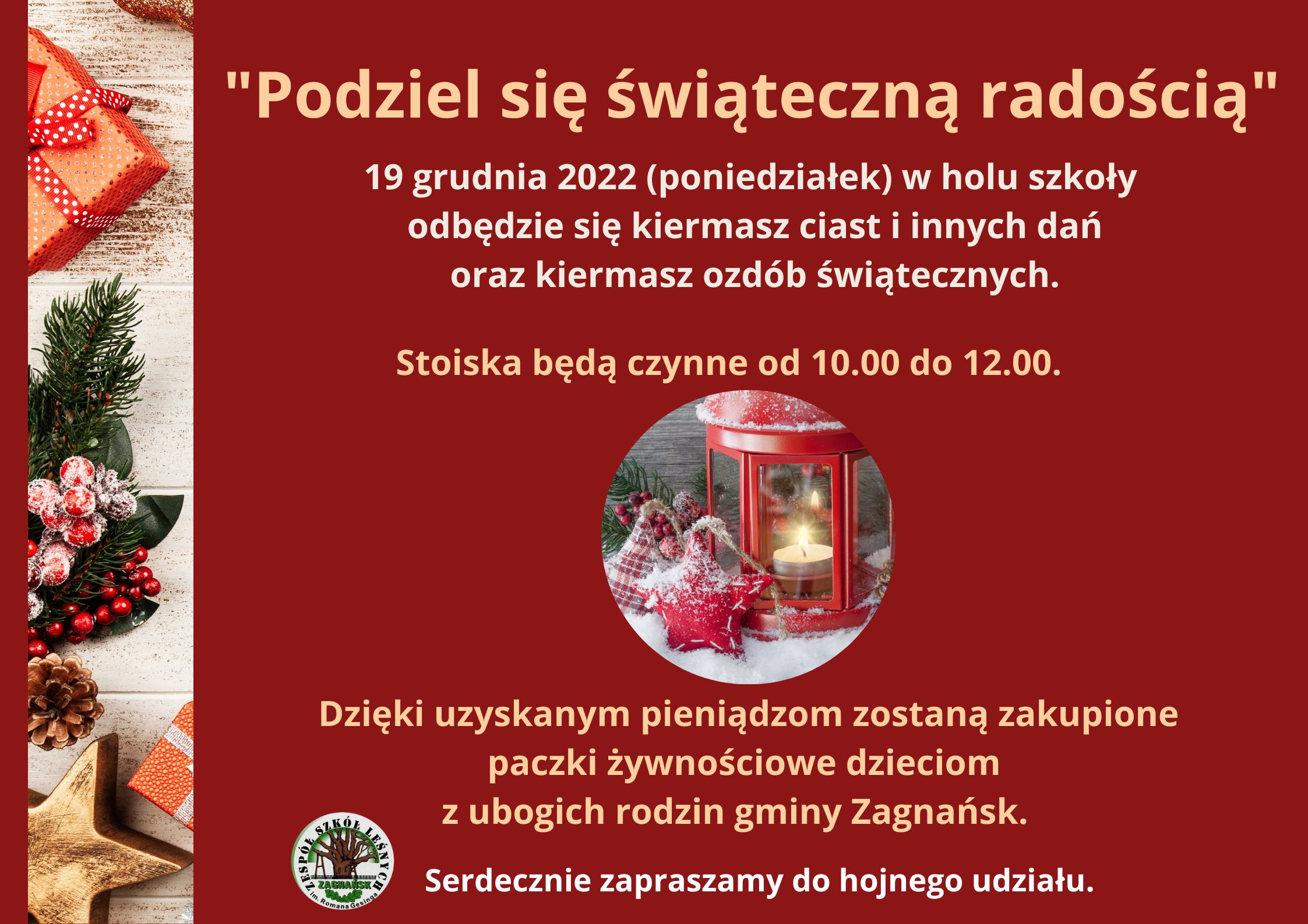 Kiermasz plakat do szkoły