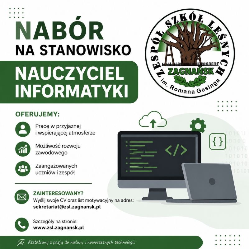 nabór na stanowisko nauczyciela informatyki