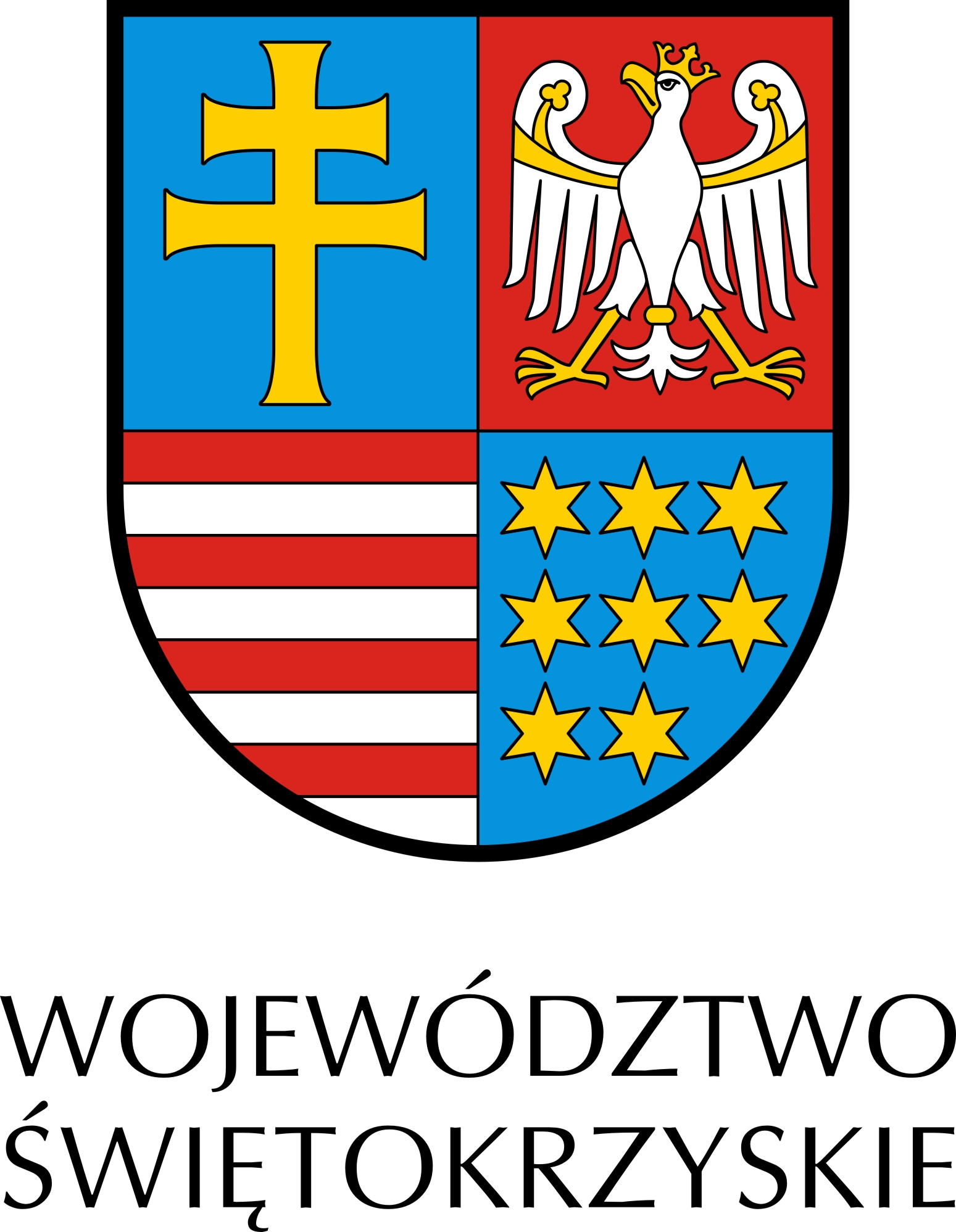 herb woj świętokrzyskiego pion kolor PL RGB